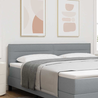 vidaXL Kopfteil mit Kopfteil Hellgrau 180 cm Kunstleder