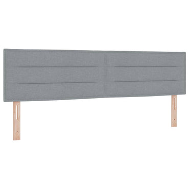 vidaXL Kopfteil mit Kopfteil Hellgrau 180 cm Kunstleder