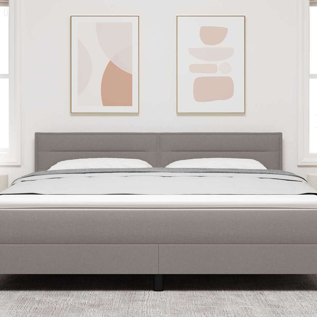vidaXL Kopfteil mit Kopfteil Taupe 180 cm Kunstleder