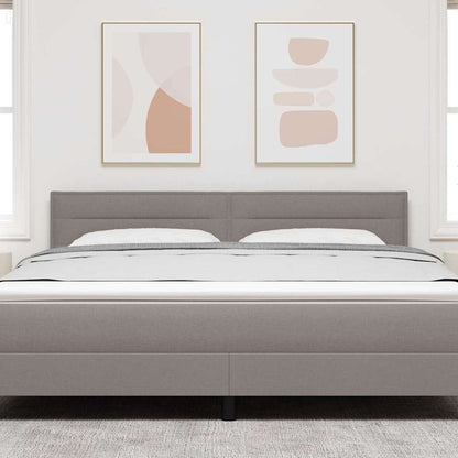 vidaXL Kopfteil mit Kopfteil Taupe 180 cm Kunstleder