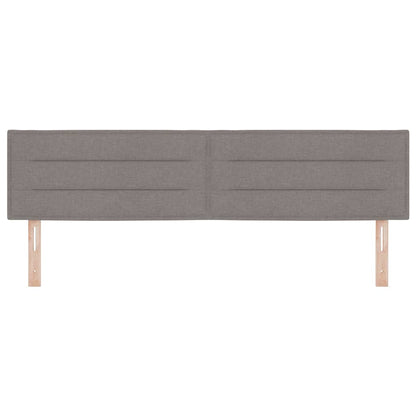 vidaXL Kopfteil mit Kopfteil Taupe 180 cm Kunstleder