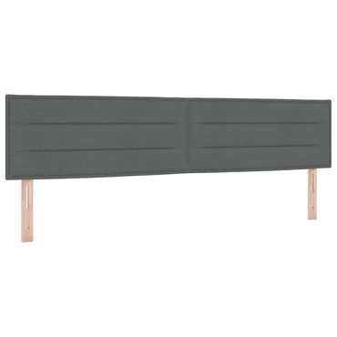 vidaXL Kopfteil mit Kopfteil Dunkelgrau 200 cm Kunstleder