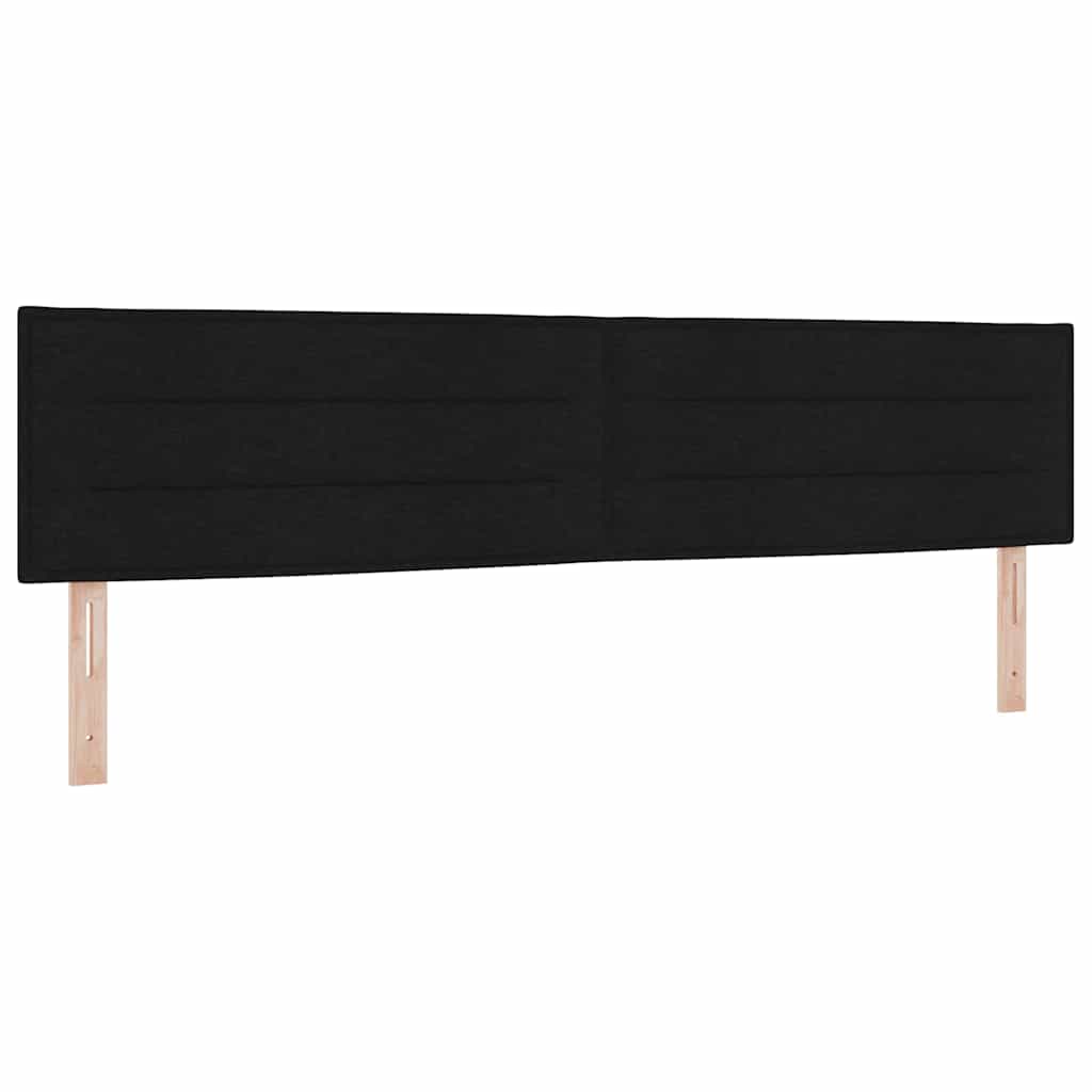 vidaXL Kopfteil mit Kopfteil Schwarz 200 cm Kunstleder