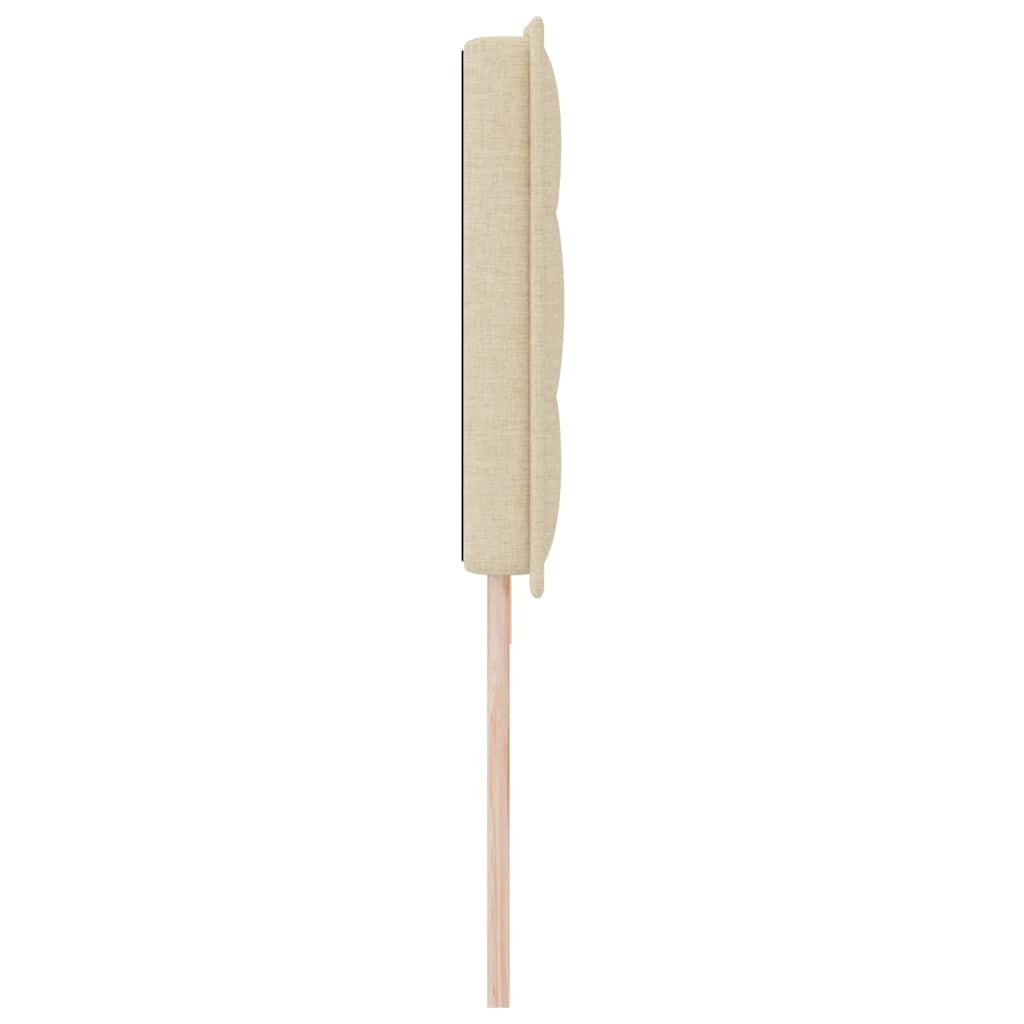 vidaXL Kopfteil mit Kopfteil Creme 200 cm Kunstleder