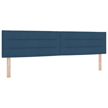 vidaXL Kopfteil mit Kopfteil Blau 200 cm Kunstleder