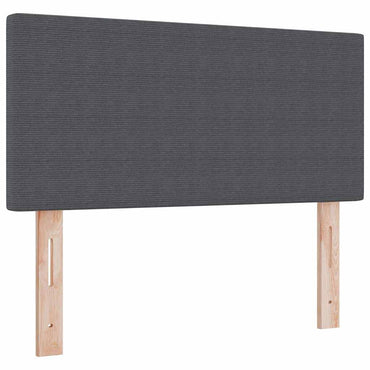 vidaXL Kopfteil mit Kopfteil Dunkelgrau 90 cm Kunstleder