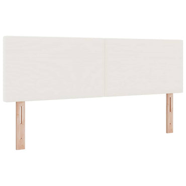 vidaXL Kopfteil mit Kopfteil Creme 160 cm Kunstleder