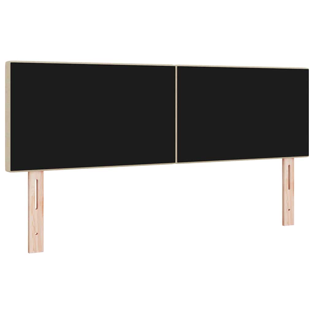 vidaXL Kopfteil mit Kopfteil Hellgrün-Grau 160 cm Kunstleder
