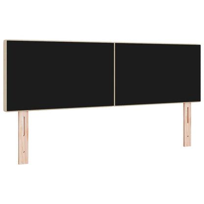 vidaXL Kopfteil mit Kopfteil Hellgrün-Grau 160 cm Kunstleder