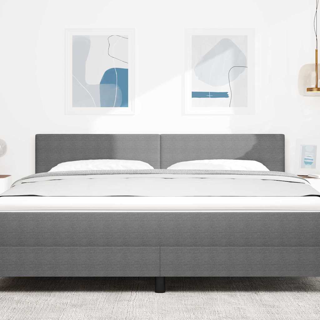 vidaXL Tête de lit avec chevet Gris clair 180 cm Similicuir