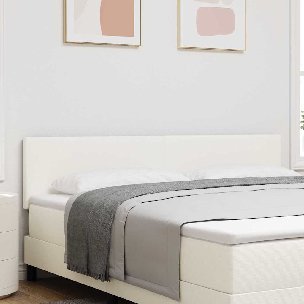 vidaXL Kopfteil mit Kopfteil Creme 180 cm Kunstleder