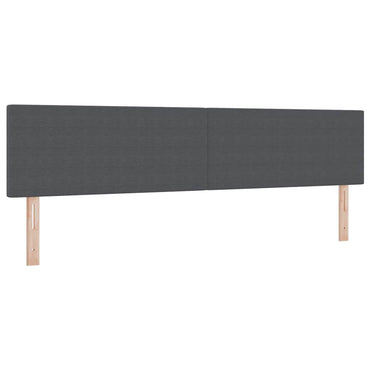 vidaXL Kopfteil mit Kopfteil Dunkelgrau 200 cm Kunstleder