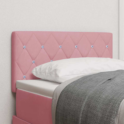vidaXL Kopfteil mit Kopfteil Rosa 80 cm Kunstleder