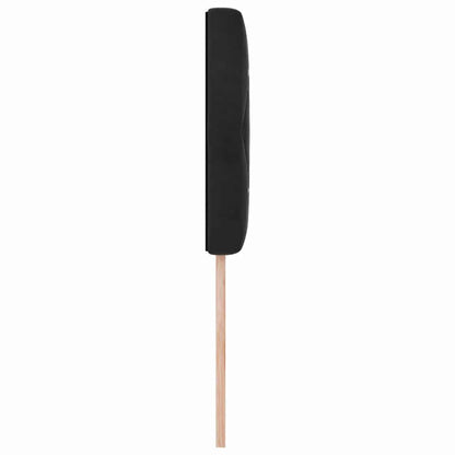 vidaXL Kopfteil mit Kopfteil Schwarz 90 cm Kunstleder