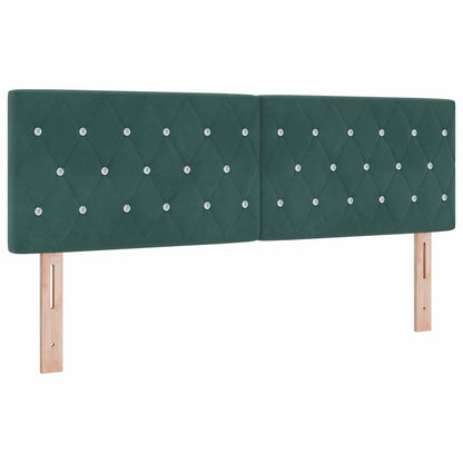 vidaXL Kopfteil mit Kopfteil Dunkelgrün 144 cm Kunstleder