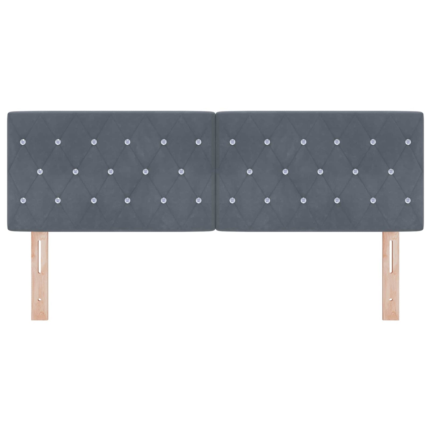 Kopfteil Dunkelgrau 160 cm Samt