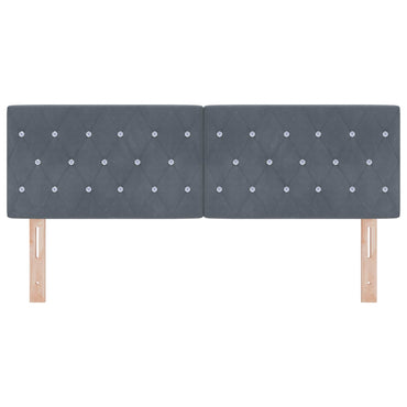 vidaXL Kopfteil mit Kopfteil Dunkelgrau 160 cm Kunstleder