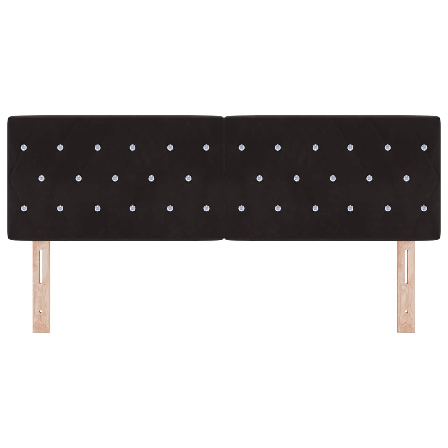 vidaXL Kopfteil mit Kopfteil Schwarz 160 cm Kunstleder