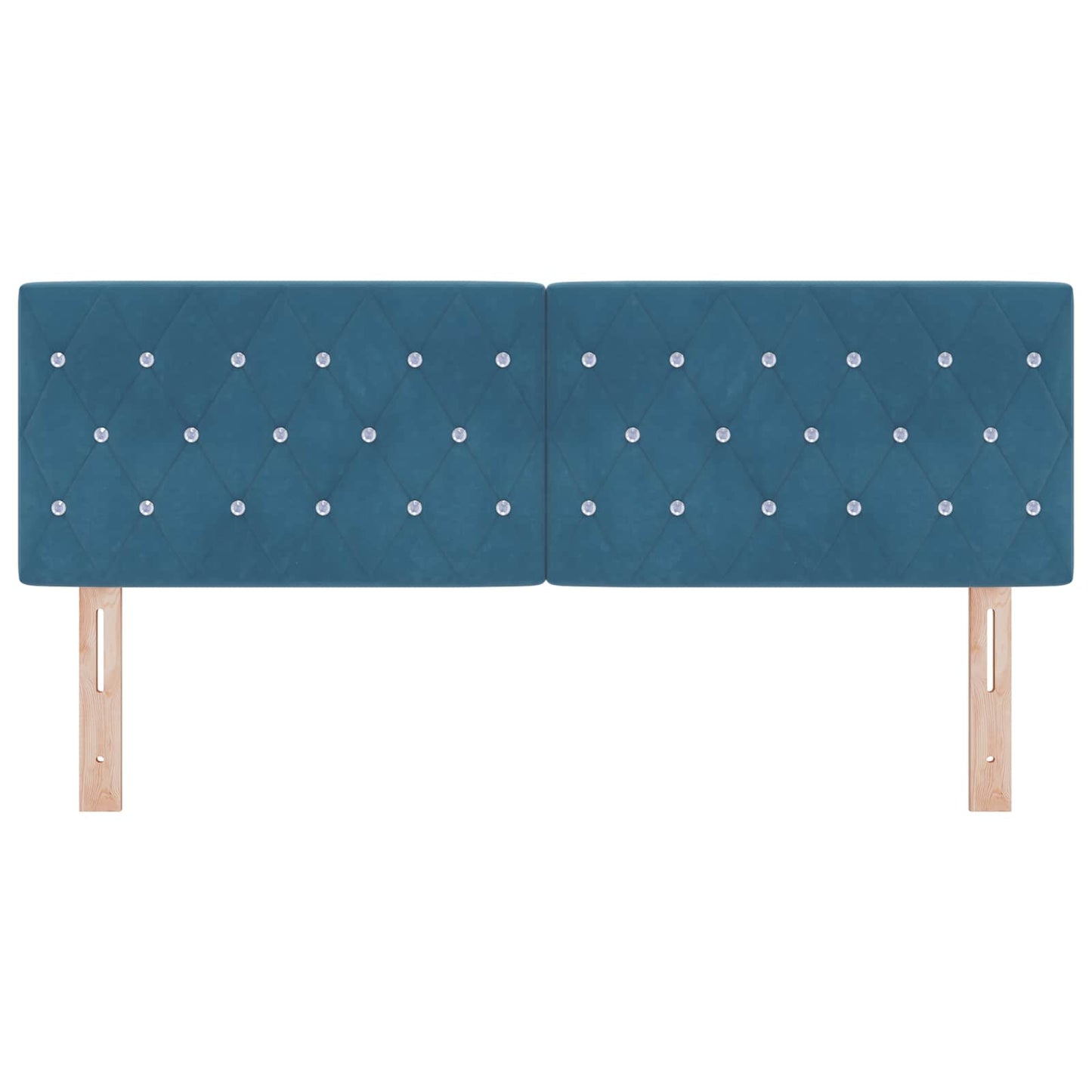 vidaXL Kopfteil mit Kopfteil Dunkelblau 160 cm Kunstleder