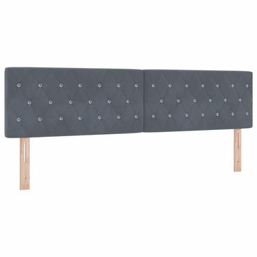 vidaXL Kopfteil mit Kopfteil Dunkelgrau 180 cm Kunstleder