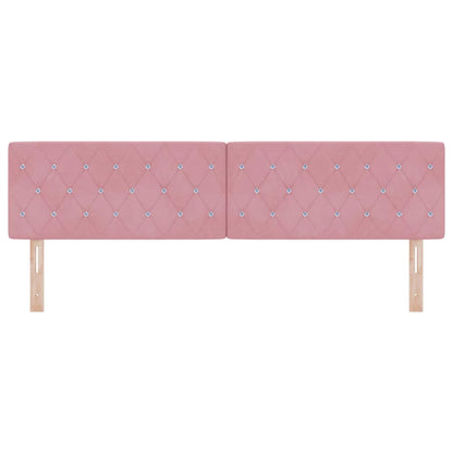 vidaXL Kopfteil mit Kopfteil Rosa 180 cm Kunstleder