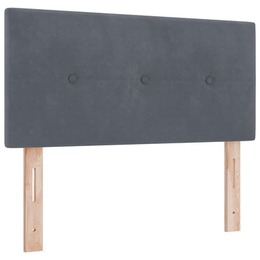 vidaXL Kopfteil mit Kopfteil Dunkelgrau 90 cm Kunstleder