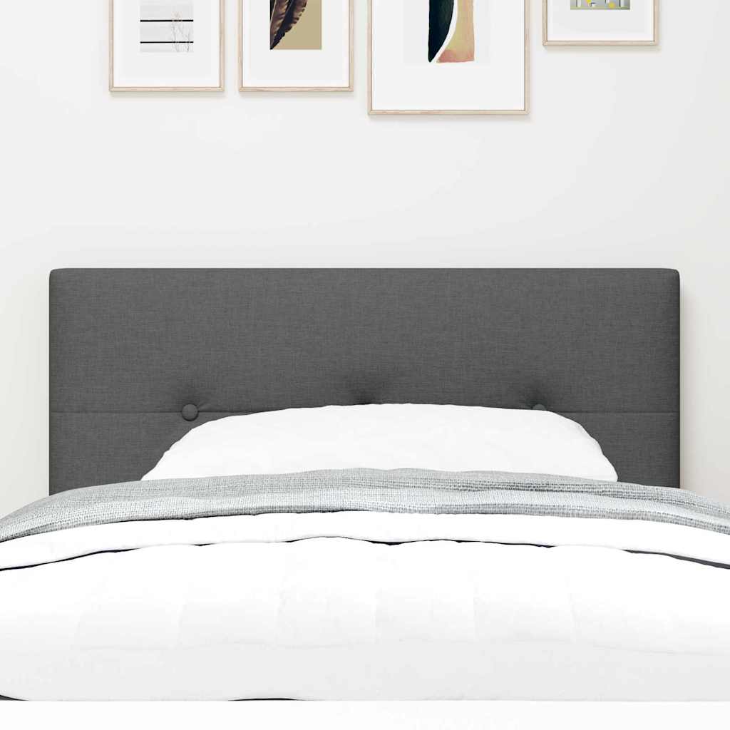 Höhenverstellbares Kopfteil Dunkelgrau 100 cm Stoff