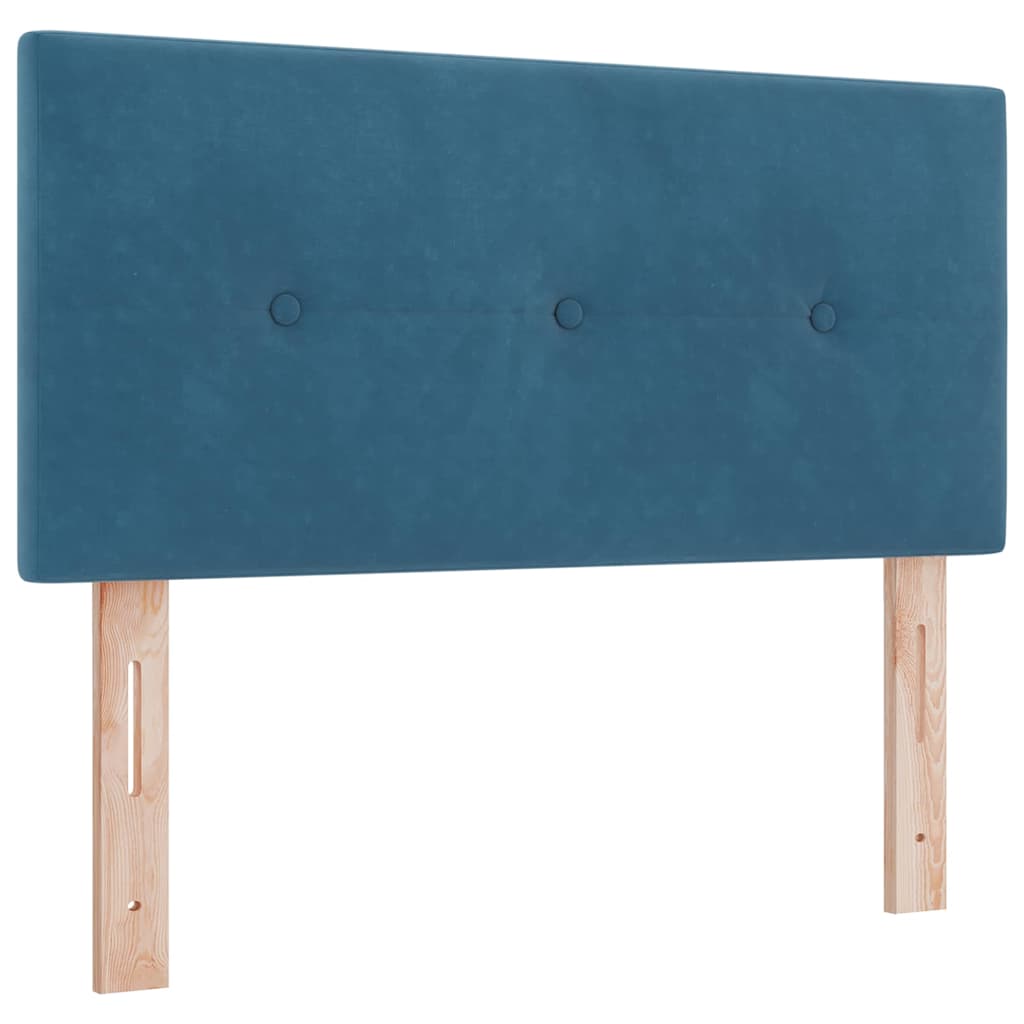 vidaXL Kopfteil mit Kopfteil Dunkelblau 100 cm Kunstleder