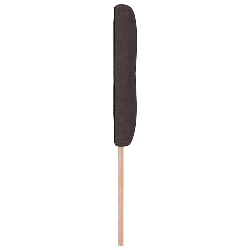 vidaXL Kopfteil mit Kopfteil Dunkelbraun 144 cm Kunstleder