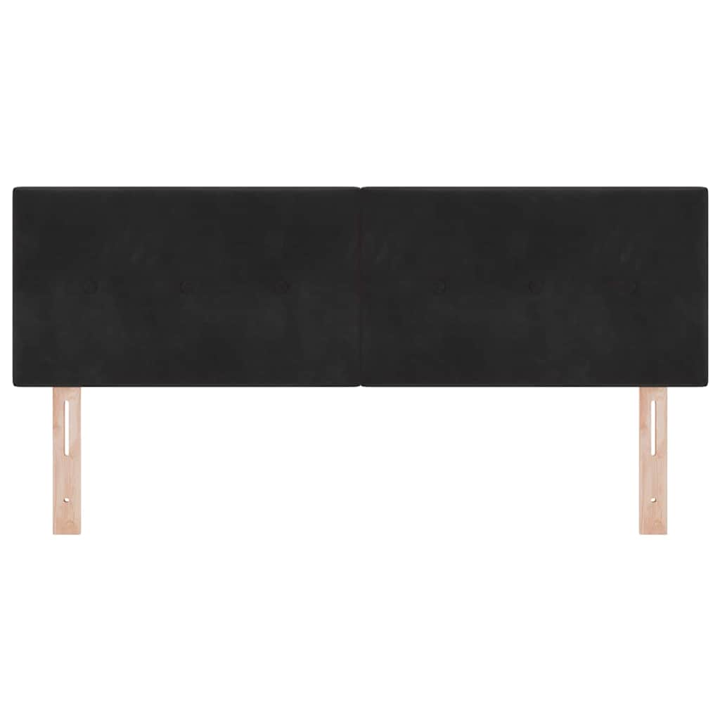 vidaXL Kopfteil mit Kopfteil Schwarz 144 cm Kunstleder