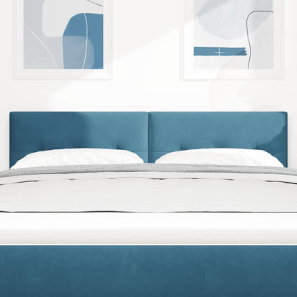 vidaXL Kopfteil mit Kopfteil Dunkelblau 144 cm Kunstleder