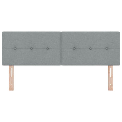 Höhenverstellbares Kopfteil mit Kopfteil Hellgrau 160 cm Stoff