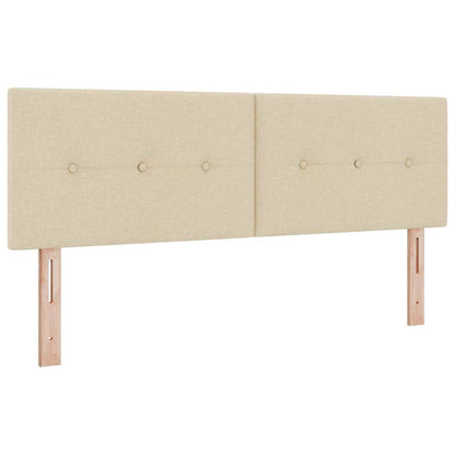 Höhenverstellbares Kopfteil mit Kopfteil Creme 160 cm Stoff