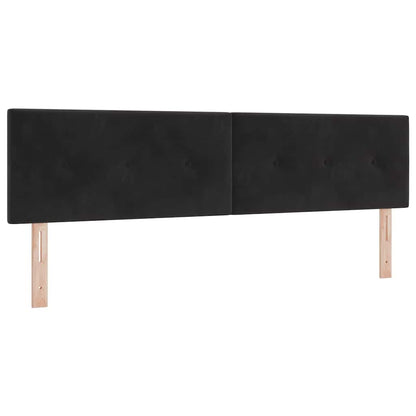 vidaXL Kopfteil mit Kopfteil Schwarz 180 cm Kunstleder