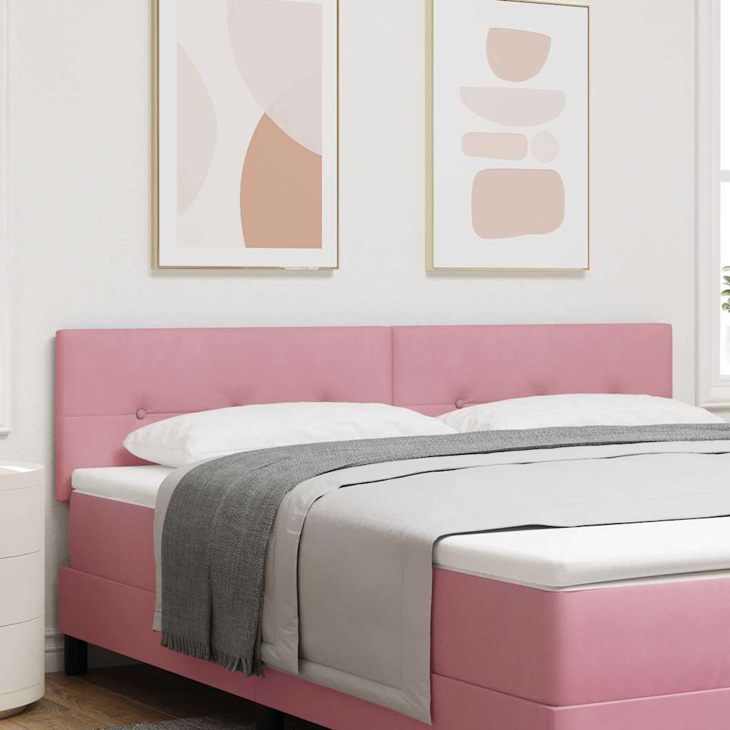 vidaXL Kopfteil mit Kopfteil Rosa 180 cm Kunstleder