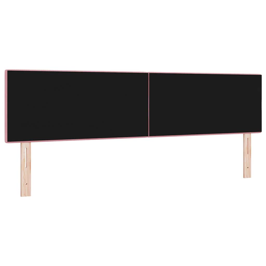 vidaXL Kopfteil mit Kopfteil Rosa 180 cm Kunstleder