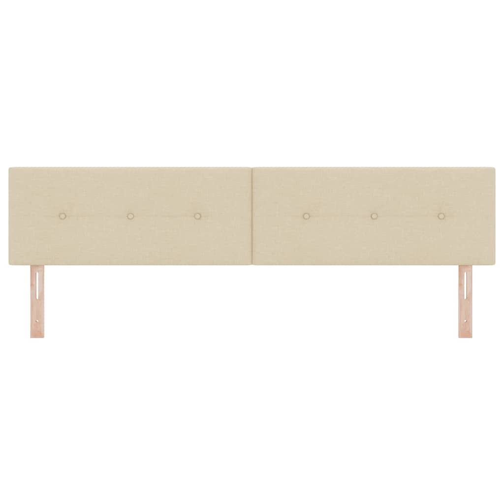 Höhenverstellbares Kopfteil mit Kopfteil Creme 200 cm Stoff