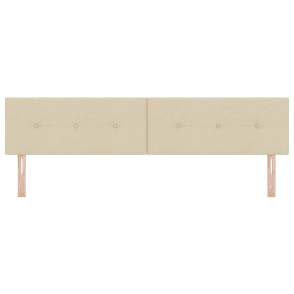 Höhenverstellbares Kopfteil mit Kopfteil Creme 200 cm Stoff