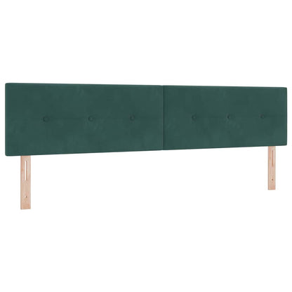 vidaXL Kopfteil mit Kopfteil Dunkelgrün 200 cm Kunstleder