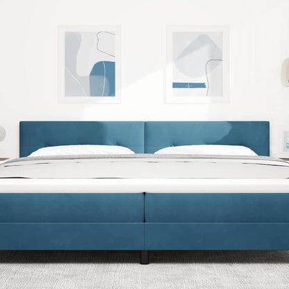 vidaXL Kopfteil mit Kopfteil Dunkelblau 200 cm Kunstleder