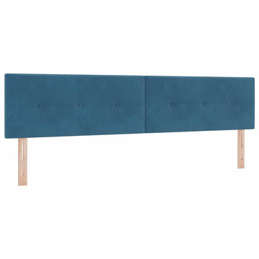 vidaXL Kopfteil mit Kopfteil Dunkelblau 200 cm Kunstleder