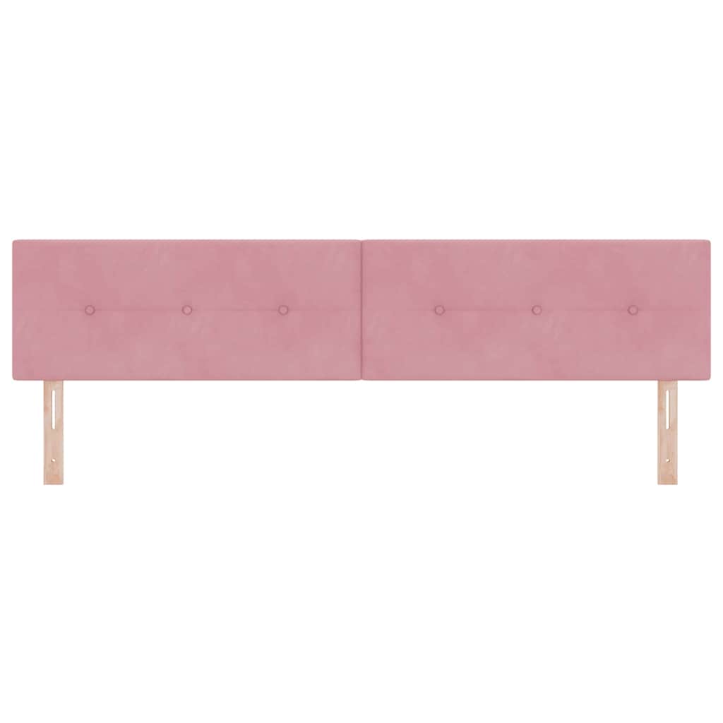 vidaXL Kopfteil mit Kopfteil Rosa 200 cm Kunstleder