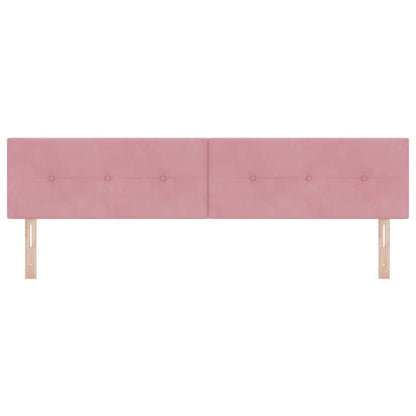 vidaXL Kopfteil mit Kopfteil Rosa 200 cm Kunstleder