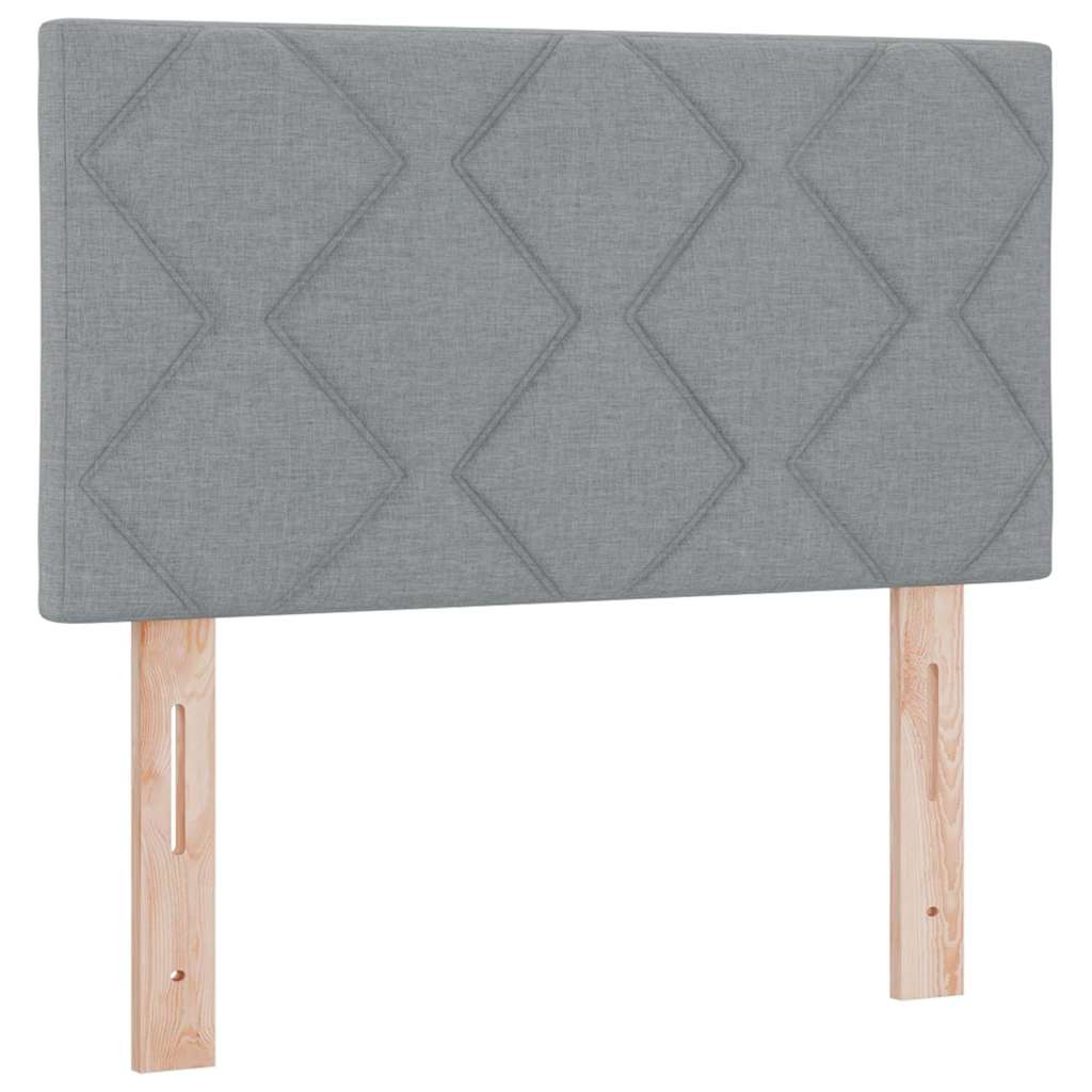 vidaXL Kopfteil mit Kopfteil Hellgrau 80 cm Kunstleder