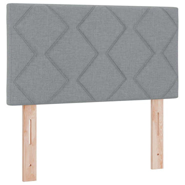 vidaXL Kopfteil mit Kopfteil Hellgrau 80 cm Kunstleder