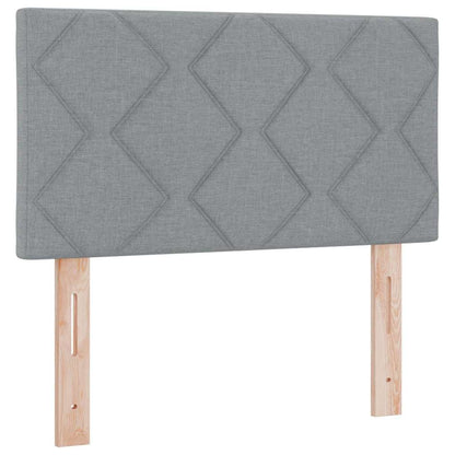 vidaXL Kopfteil mit Kopfteil Hellgrau 80 cm Kunstleder