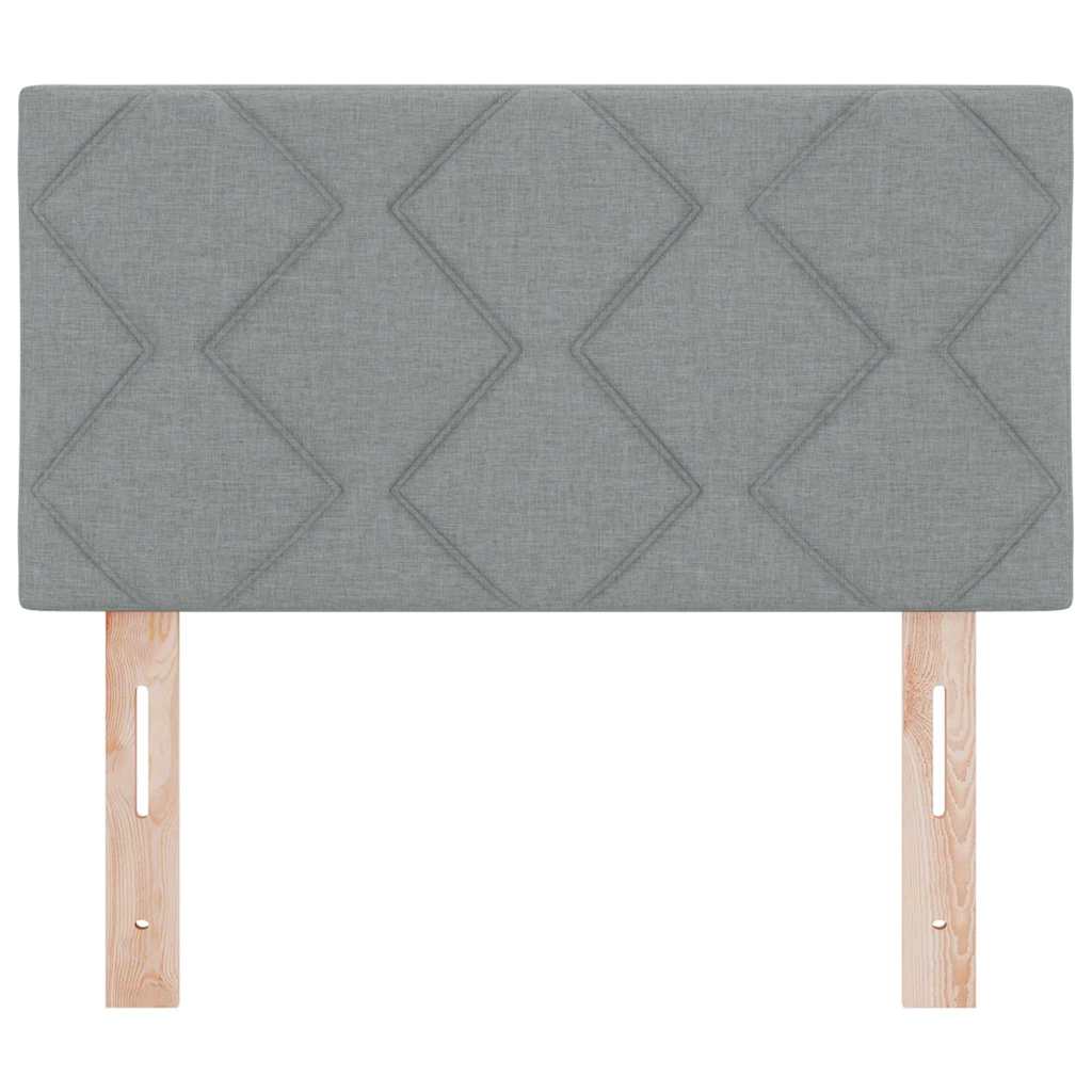 vidaXL Kopfteil mit Kopfteil Hellgrau 80 cm Kunstleder