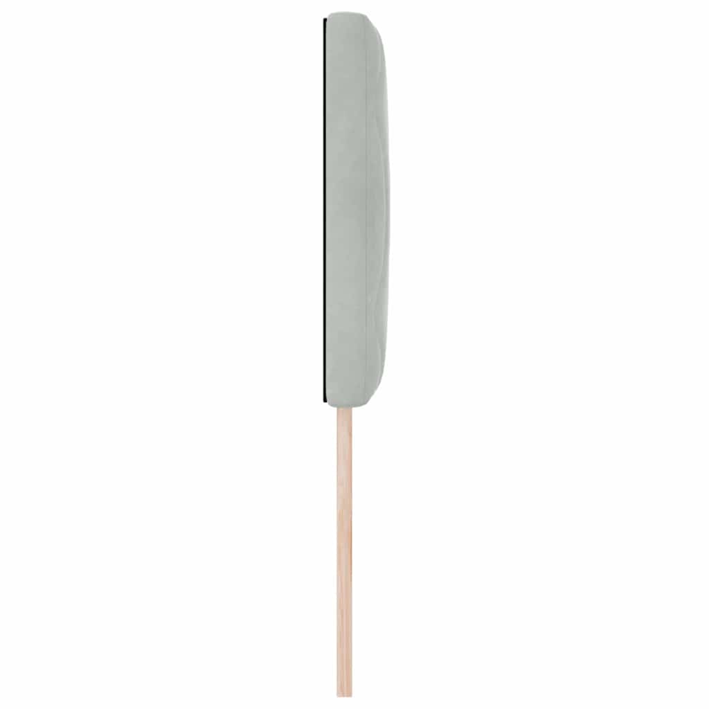 vidaXL Kopfteil mit Kopfteil Hellgrau 80 cm Samt