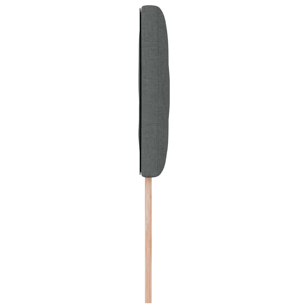 vidaXL Kopfteil mit Kopfteil Dunkelgrau 90 cm Kunstleder
