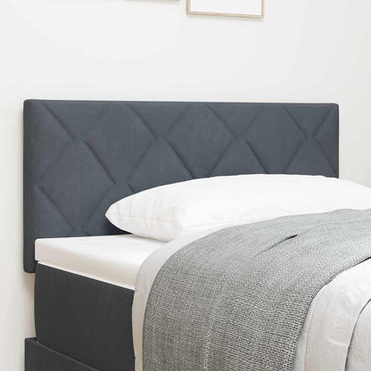 vidaXL Kopfteil mit Kopfteil Dunkelgrau 90 cm Samt